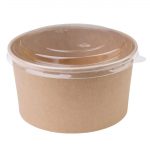 Fiesta Compostable Round Kraft Salad Bowls 1000ml / 35oz (300 Pack) - Image 4