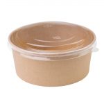 Fiesta Recyclable PET Round Salad Bowl Lids (300 Pack) - Image 5