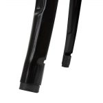 Bolero Bistro Bar Table with Wooden Top Black - Image 8