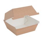Fiesta Compostable Kraft Burger Boxes Small 105mm (200 Pack) - Image 4