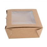 Fiesta Compostable Salad Boxes with PLA Windows 700ml (200 Pack) - Image 3