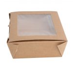 Fiesta Compostable Salad Boxes with PLA Windows 1200ml (200 Pack) - Image 3