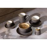 Olympia Kiln Cappuccino Saucer Smoke 140mm (Pack of 6) - Image 3