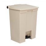 Rubbermaid Step-On Pedal Bin Beige 68Ltr