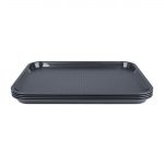 Olympia Kristallon Polypropylene Fast Food Tray Charcoal 275x353mm - Image 2