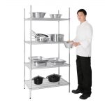 Vogue 4 Tier Wire Shelving Kit 915x610mm - Image 3