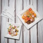 Fiesta Compostable Bagasse Square Plates 159mm (50 Pack) - Image 3