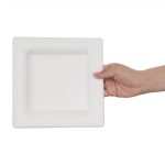 Fiesta Compostable Bagasse Square Plates 204mm (50 Pack) - Image 2