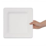 Fiesta Compostable Bagasse Square Plates 261mm (50 Pack) - Image 2