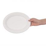 Fiesta Compostable Bagasse Oval Plates 198mm (50 Pack) - Image 3