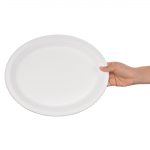 Fiesta Compostable Bagasse Oval Plates 316mm (50 Pack) - Image 3