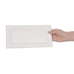 Fiesta Compostable Bagasse Rectangular Plates 258mm (50 Pack) - Image 3