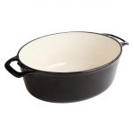 Vogue Oval Casserole Dish Black 6Ltr - Image 2