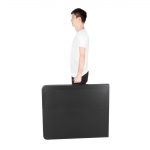 Bolero Rectangular Centre Folding Table 6ft Black - Image 5