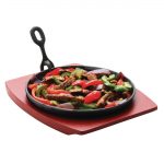 Olympia Round Cast Iron Sizzle Platter 220mm - Image 3