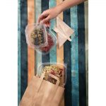 Fiesta Recyclable Flat Handle Brown Paper Bags Small (250 Pack) - Image 6