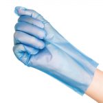 Nisbets Essentials Powder-Free TPE Gloves Blue L (200 Pack) - Image 4