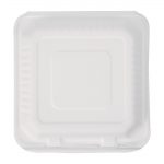 Fiesta Compostable Bagasse Hinged Food Containers 223mm (200 Pack) - Image 4