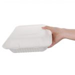 Fiesta Compostable Bagasse Hinged Food Containers 236mm (200 Pack) - Image 6