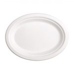 Fiesta Compostable Bagasse Oval Plates 198mm (50 Pack) - Image 2
