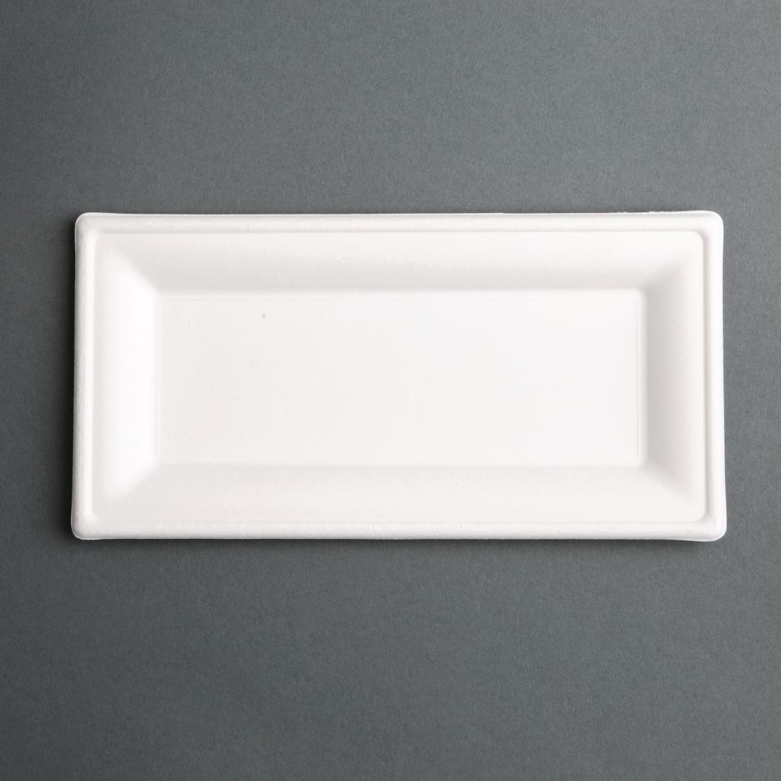 fc539_rectangleplategrey.jpg Fiesta Compostable Bagasse Rectangular Plates 258mm (50 Pack) - Image 1