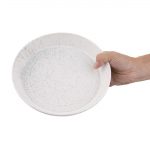 Olympia Cavolo Flat Round Bowls White Speckle 220mm (4 Pack) - Image 7