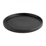 Olympia Cavolo Flat Round Plates Textured Black 180mm (6 Pack) - Image 6
