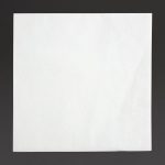 Fiesta Recyclable Cocktail Napkin White 24x24cm 2ply 1/4 Fold (4000 Pack)