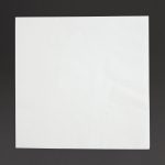 Fiesta Recyclable Lunch Napkin White 30x30cm 1ply 1/4 Fold (5000 Pack)