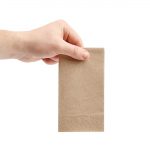 Fiesta Recyclable Recycled Lunch Napkin Kraft 33x33cm 2ply 1/8 Fold (2000 Pack) - Image 3