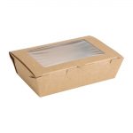 Fiesta Salad Box with PET Window 700ml (200 Pack)