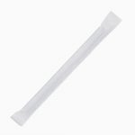 Fiesta Compostable Individually Wrapped Paper Cocktail Stirrer Straws Black (250 Pack) - Image 2