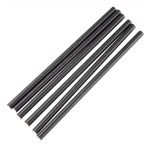 Fiesta Compostable Individually Wrapped Paper Cocktail Stirrer Straws Black (250 Pack)