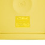 Hygiplas Square Food Storage Container Lid Yellow Small - Image 3