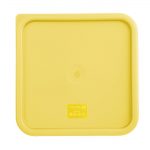 Hygiplas Square Food Storage Container Lid Yellow Large