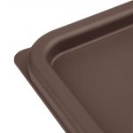 Hygiplas Square Food Storage Container Lid Brown Small - Image 4