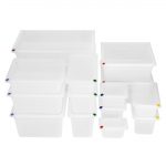 Hygiplas Click PP GN Container 1/3 with Lid & 7 Colour Clips 150mm 5.3Ltr (4 Pack) - Image 5