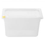 Hygiplas Click PP GN Container 1/4 with Lid & 7 Colour Clips 150mm 3.7Ltr (4 Pack)