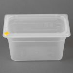 Hygiplas Click PP GN Container 1/4 with Lid & 7 Colour Clips 150mm 3.7Ltr (4 Pack) - Image 3