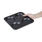 Vogue Carbon Steel Non-Stick Yorkshire Pudding Tray 4 Cup - Image 4