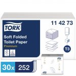 Tork Soft Folded Toilet Paper White T3 (30 Pack) - Image 2