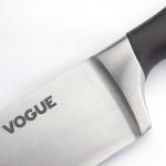 Vogue Soft Grip Chef Knife Black 20cm - Image 3