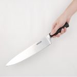 Vogue Soft Grip Chef Knife Black 25.5cm - Image 2