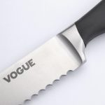 Vogue Soft Grip Bread Knife Black 20cm - Image 3