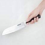 Vogue Soft Grip Santoku Knife Black 18cm - Image 2