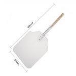 Vogue Wood Handle Aluminium Pizza Peel 31x36cm - Image 4