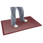 Jantex Rubber Grease Resistant Anti Fatigue Mat Red 1500 x 900mm - Image 9