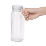 Olympia Ribbed Glass Jugs 1Ltr (6 Pack) - Image 8