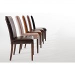 Bolero Faux Leather Dining Chairs Dark Brown (Pack of 2) - Image 3