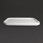 Olympia Kristallon Polypropylene Fast Food Tray White Medium 415mm - Image 4